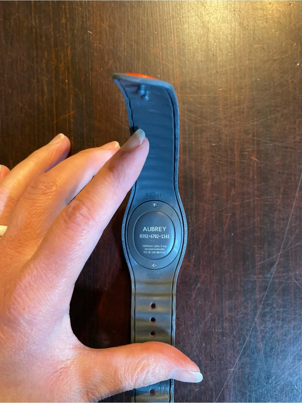 Disney World Parks MagicBand Red Gray Mickey Mouse Memorabilia Only